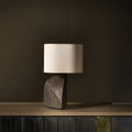 Nara Minimalist Wabi-Sabi Bedside Table Lamp
