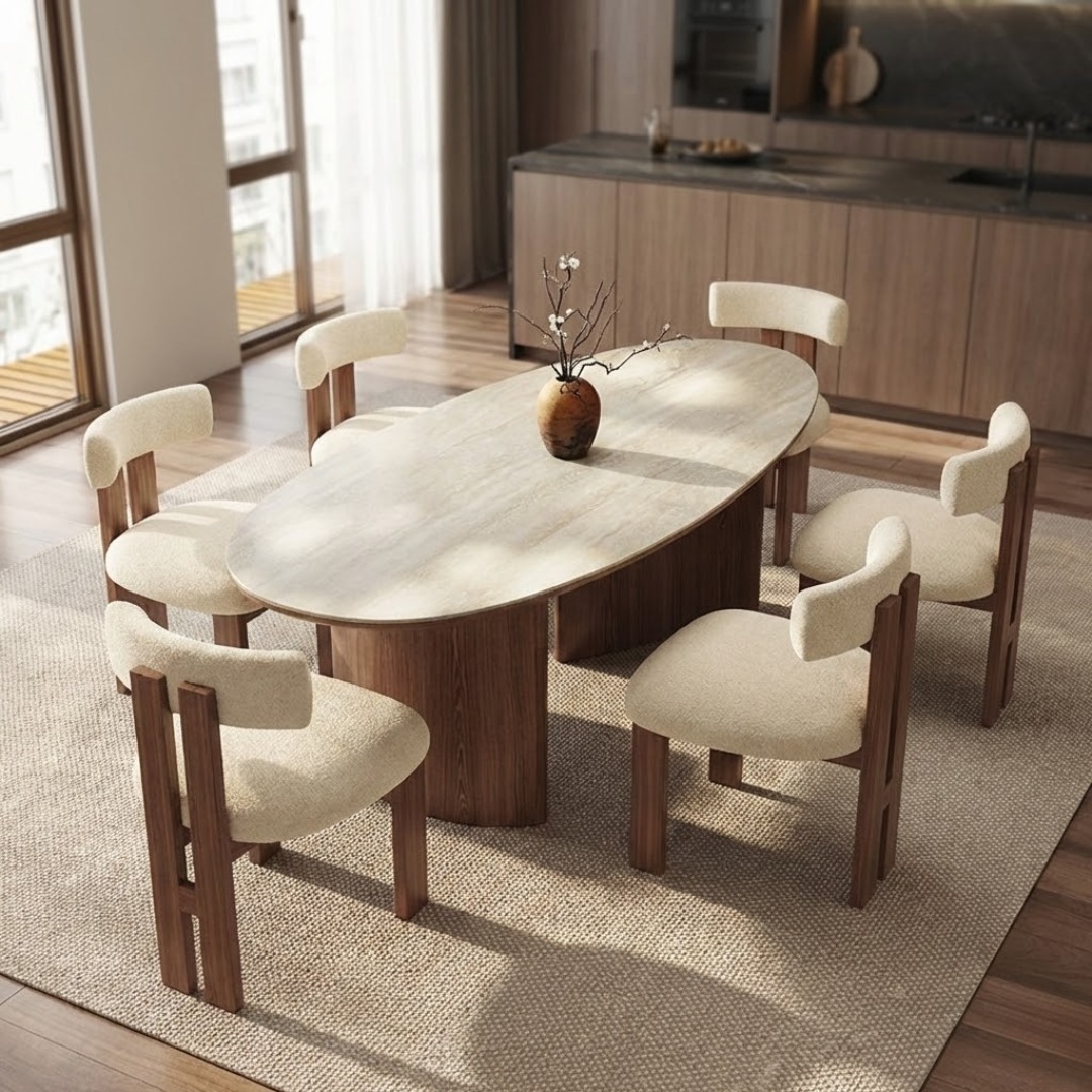 Nara Wabi-Sabi Sintered Stone Dining Table