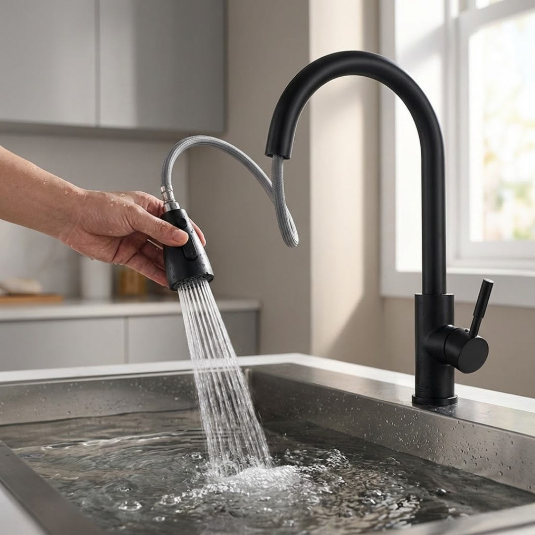 Nero Dual Kitchen Faucet and Water Filter Combo in Matte Black