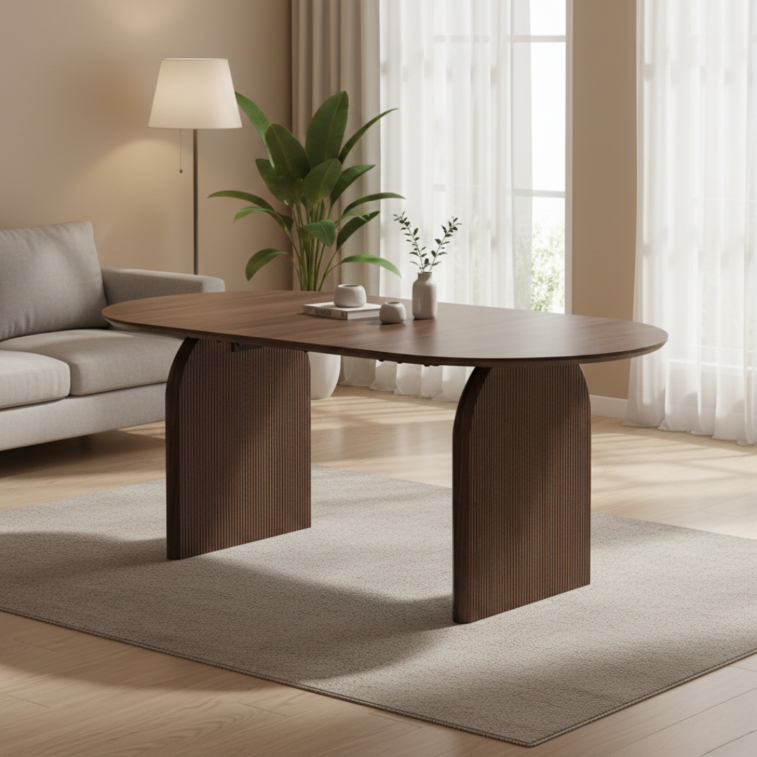 Osaka Modern Solid Wood Square Dining Table