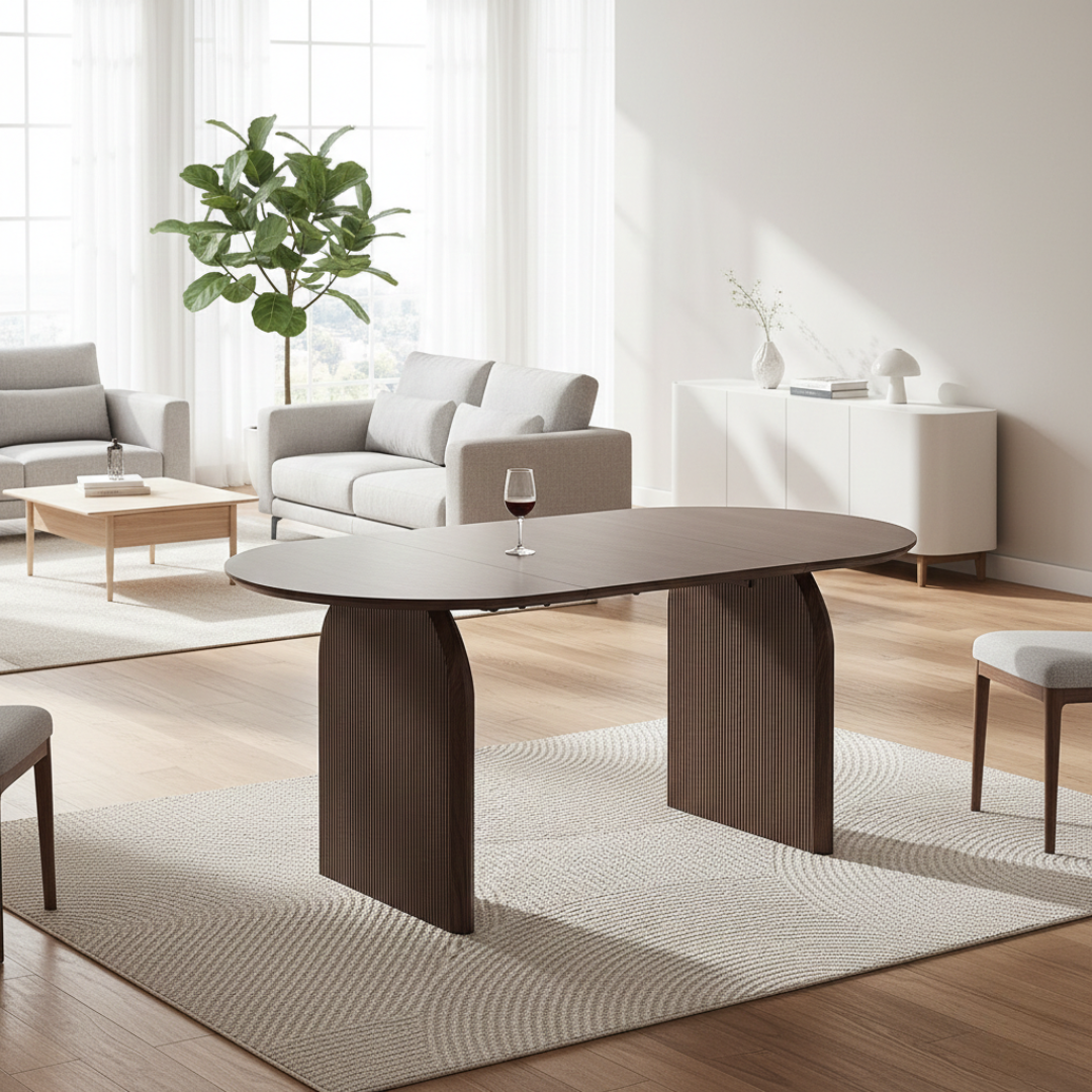 Osaka Modern Solid Wood Square Dining Table