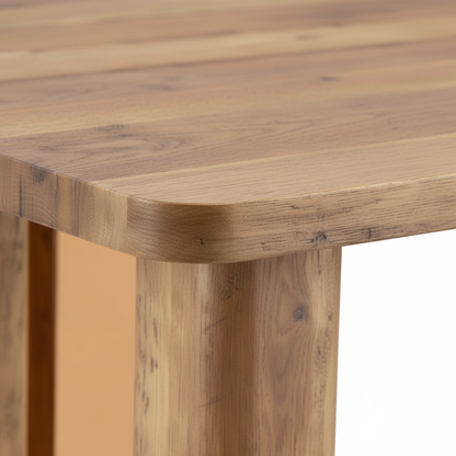 Osaka Modern Square Natural Oak Dining Table for 4