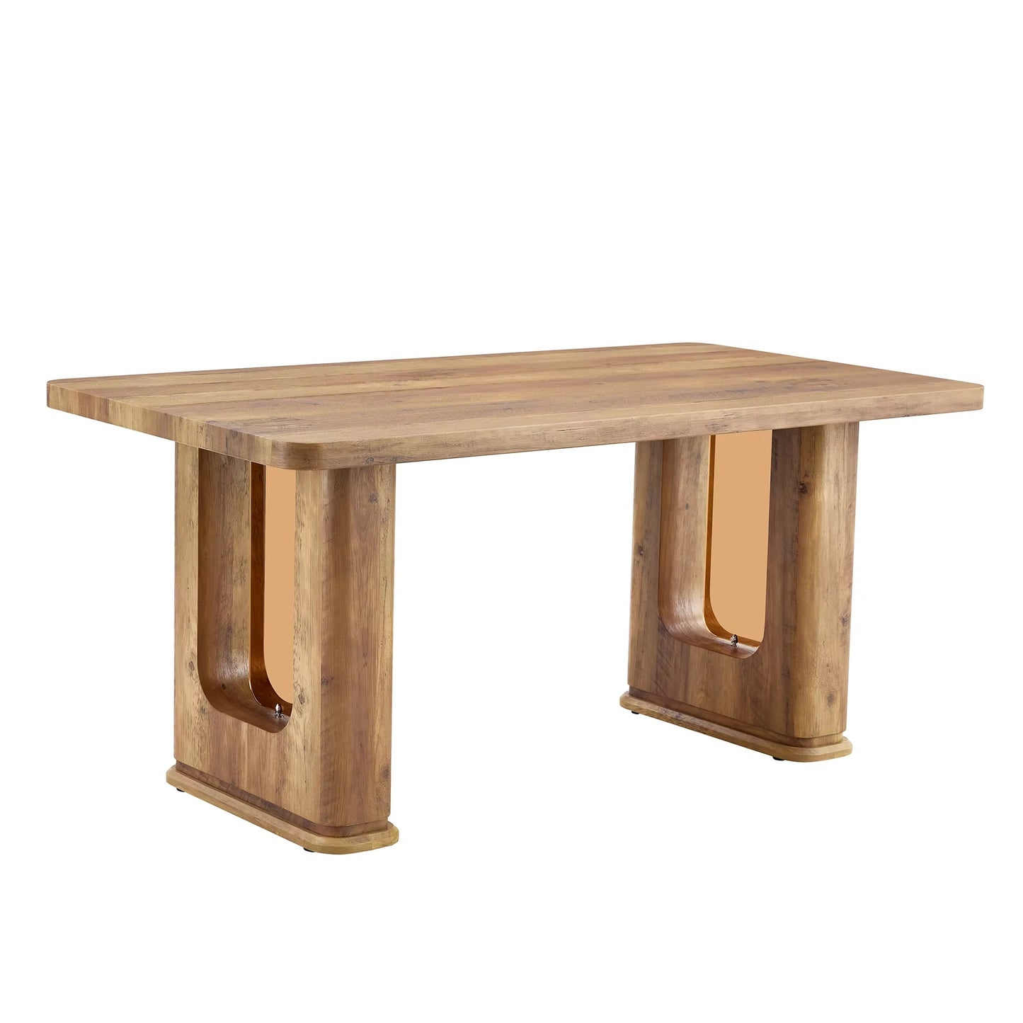 Osaka Modern Square Natural Oak Dining Table for 4