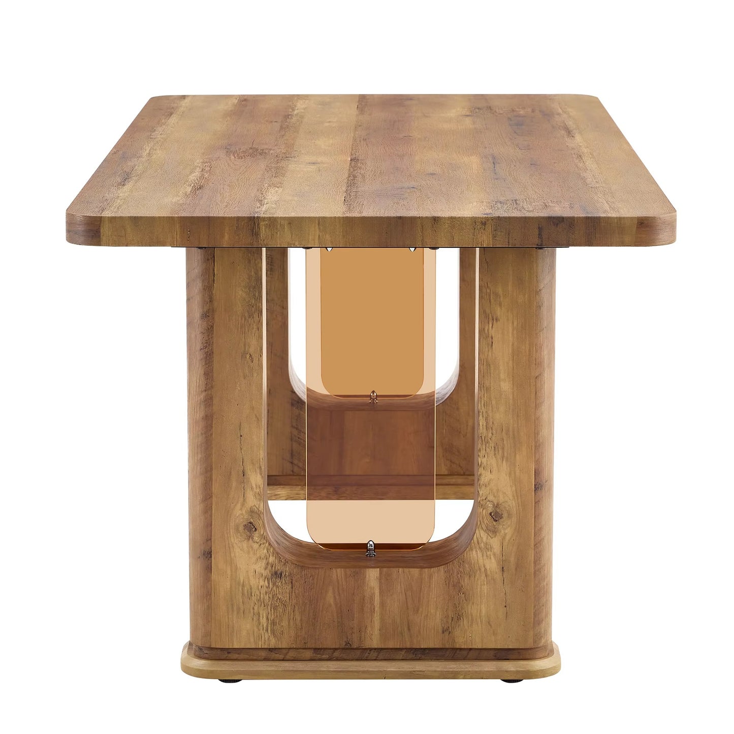 Osaka Modern Square Natural Oak Dining Table for 4