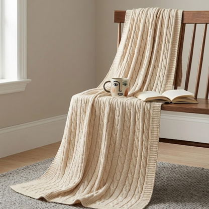 Oslo Chunky Knit Throw Blanket