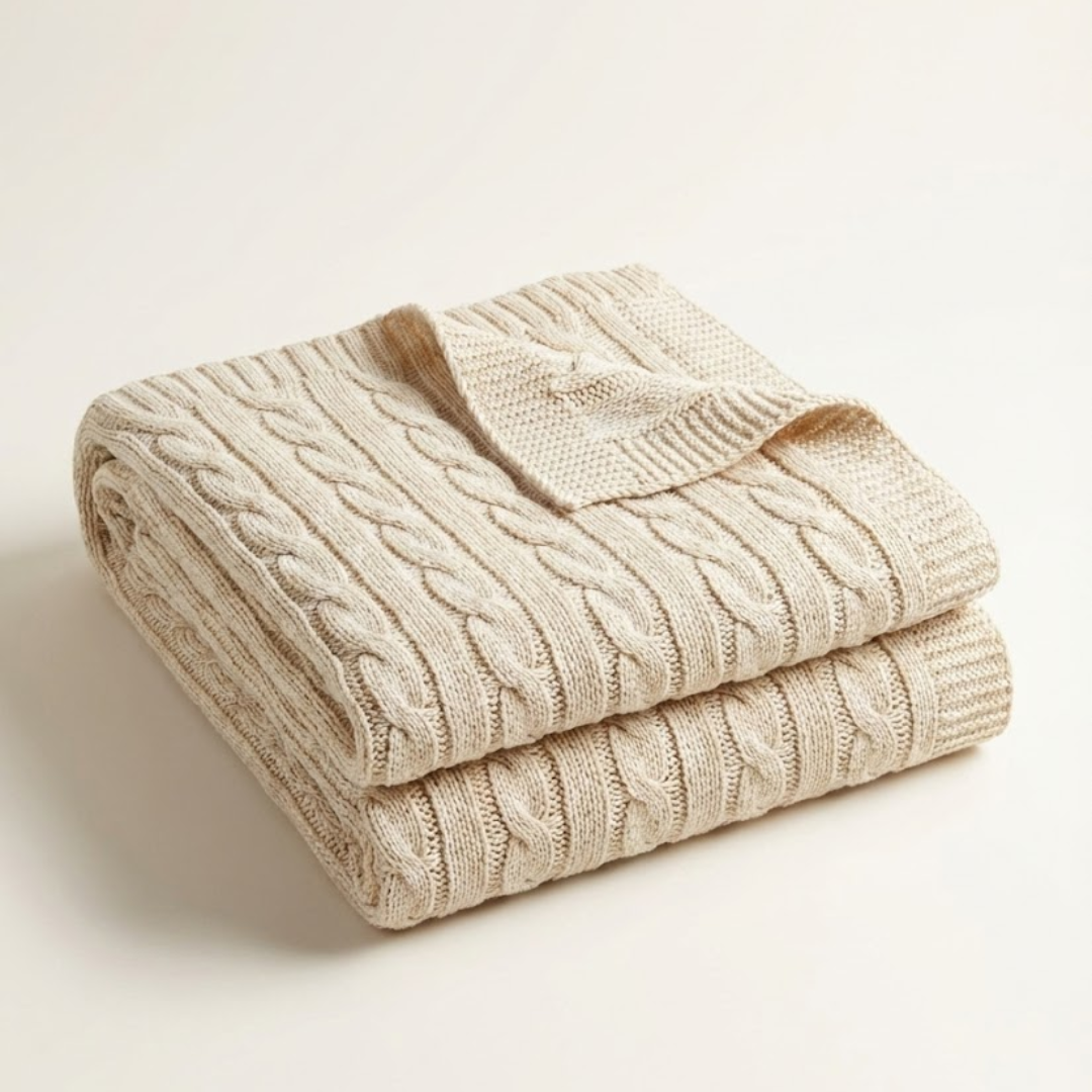 Oslo Chunky Knit Throw Blanket