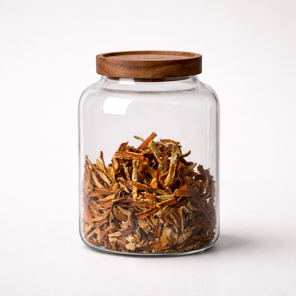 Oslo Eco-Friendly Glass Storage Jar with Wood Lid
