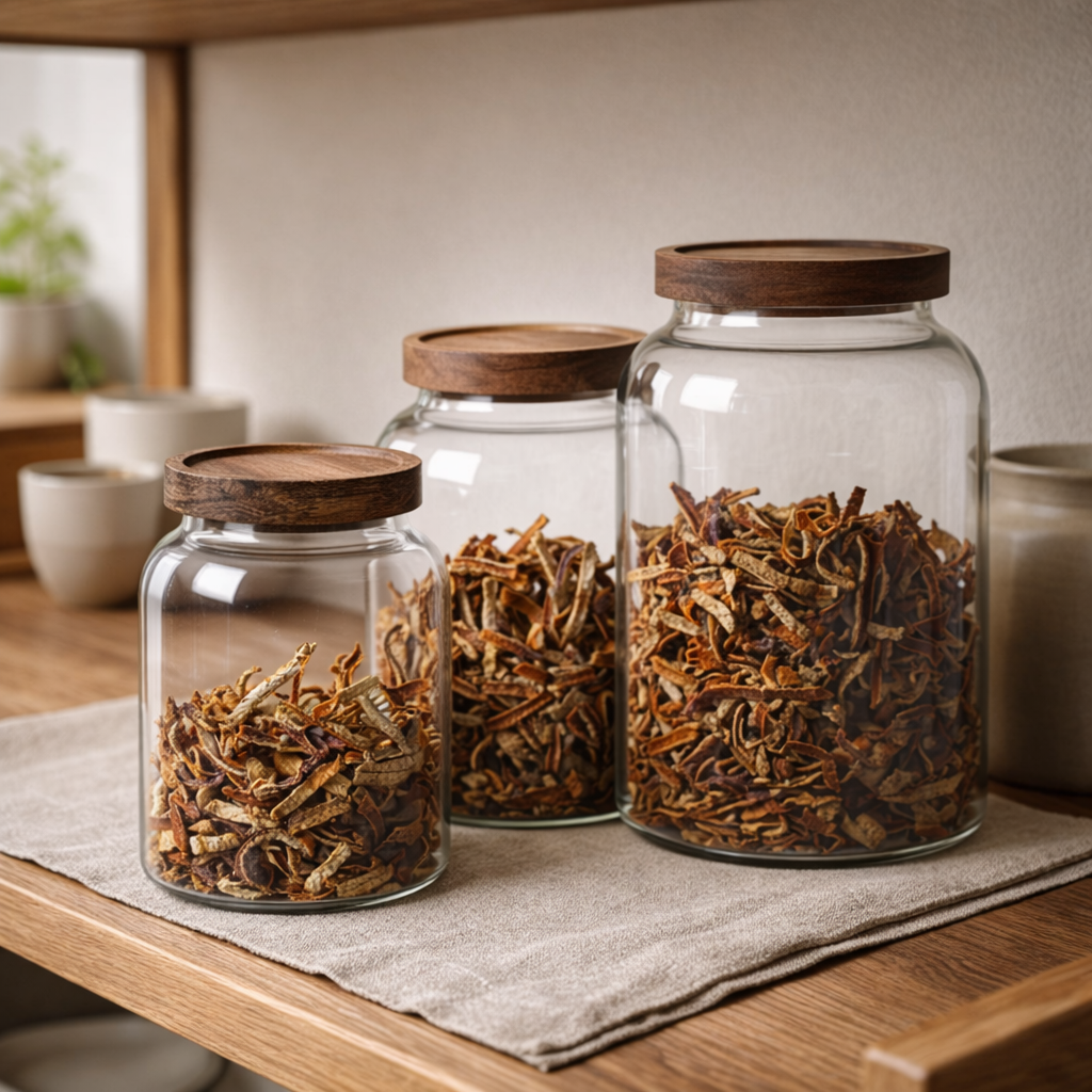 Oslo Eco-Friendly Glass Storage Jar with Wood Lid
