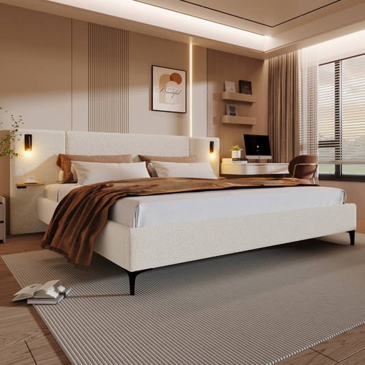 Oslo Luxury Queen Size Upholstered Bedframe