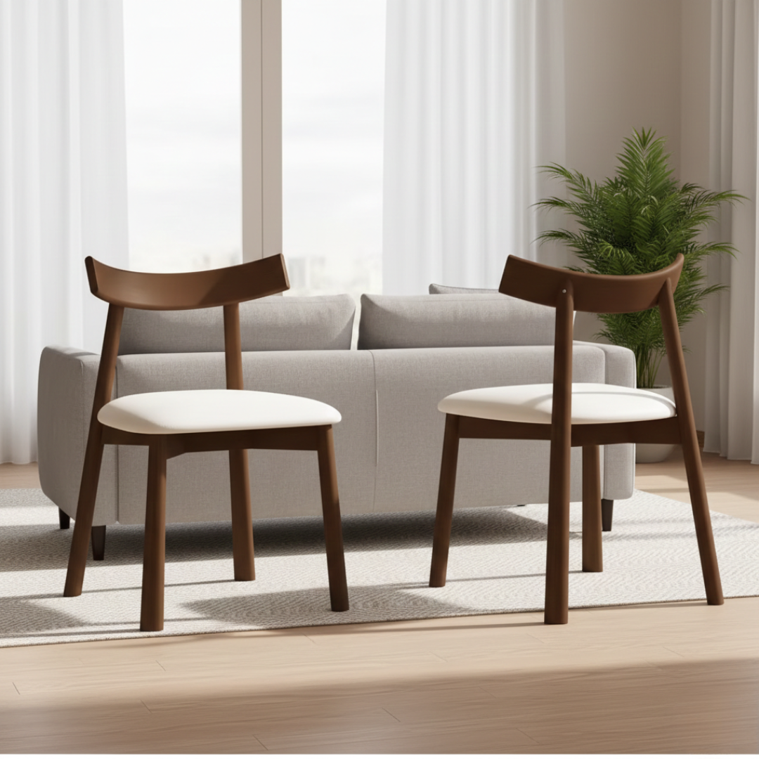 Oslo Modern Solid Wood Dining Chair Set
