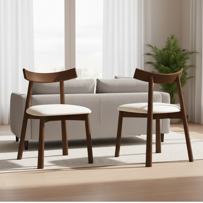 Oslo Modern Solid Wood Dining Chair Set
