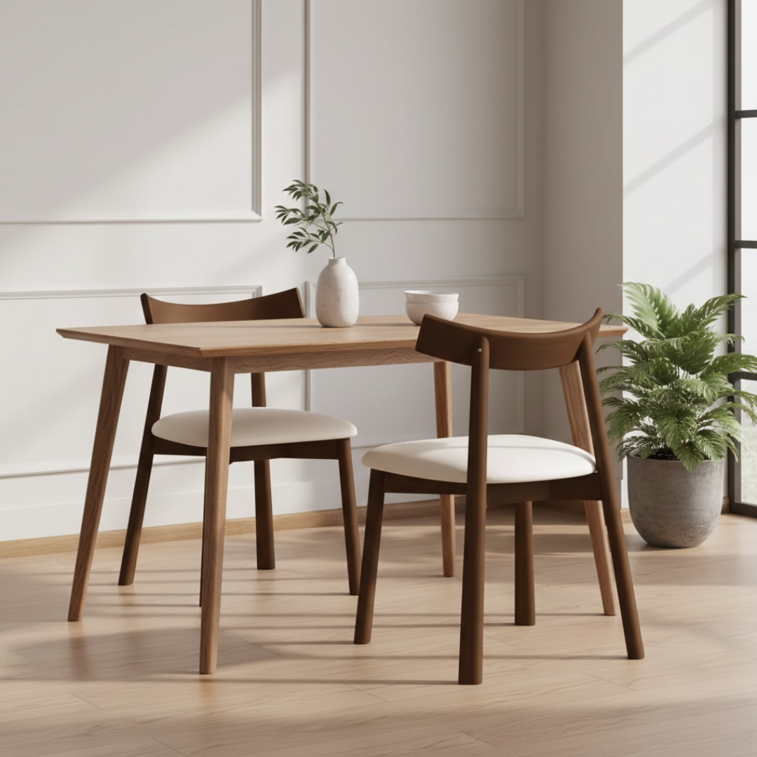 Oslo Modern Solid Wood Dining Chair Set