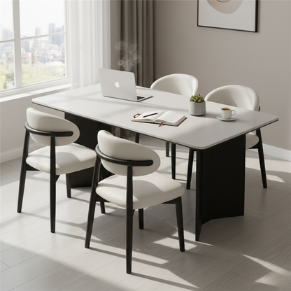 Oslo Nordic Light Luxury Solid Wood Rock Plate Dining