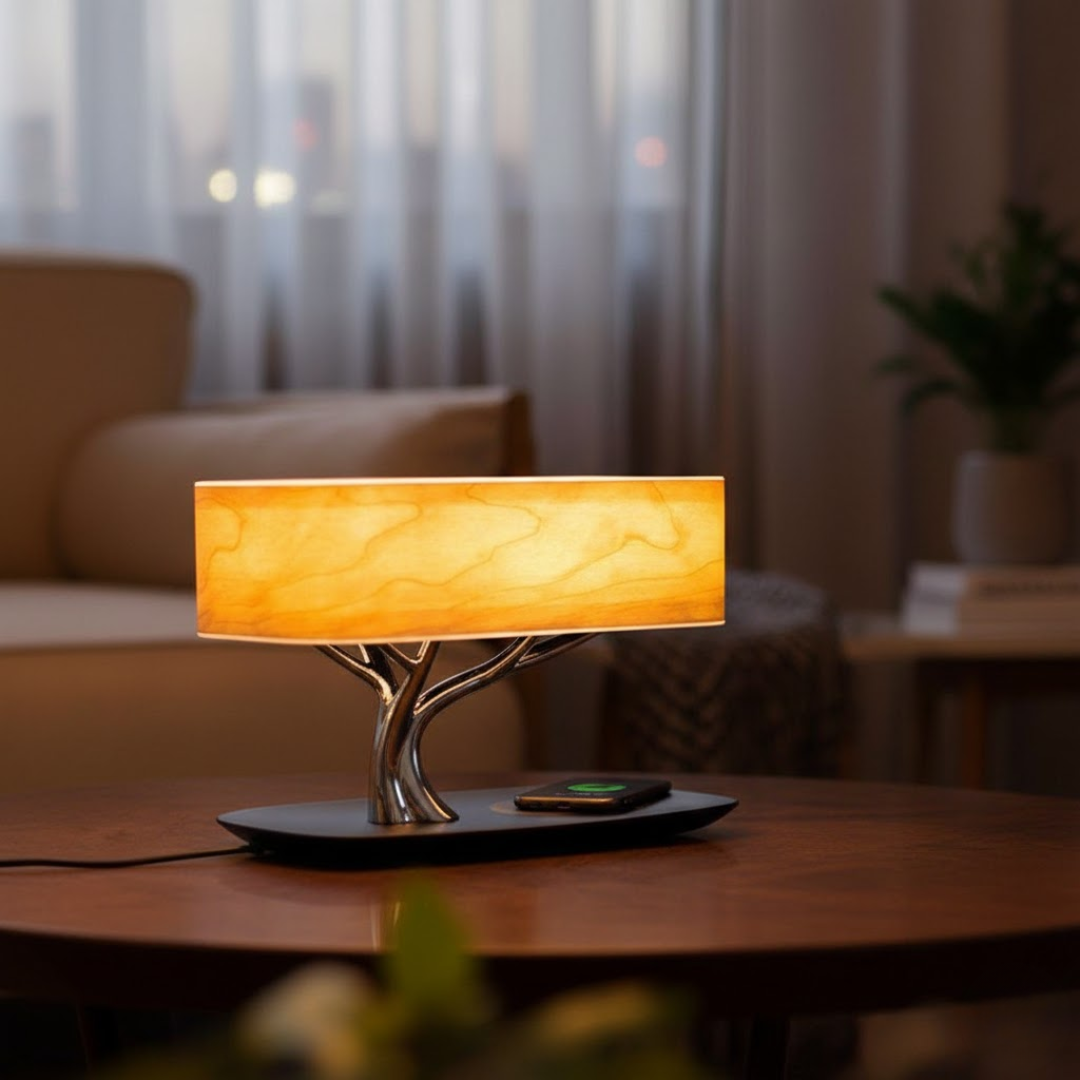 Oslo Smart Bedside Table Lamp with Wireless Charger