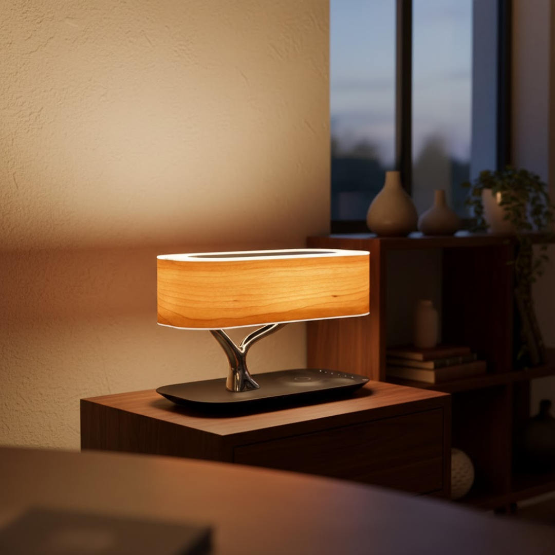 Oslo Smart Bedside Table Lamp with Wireless Charger