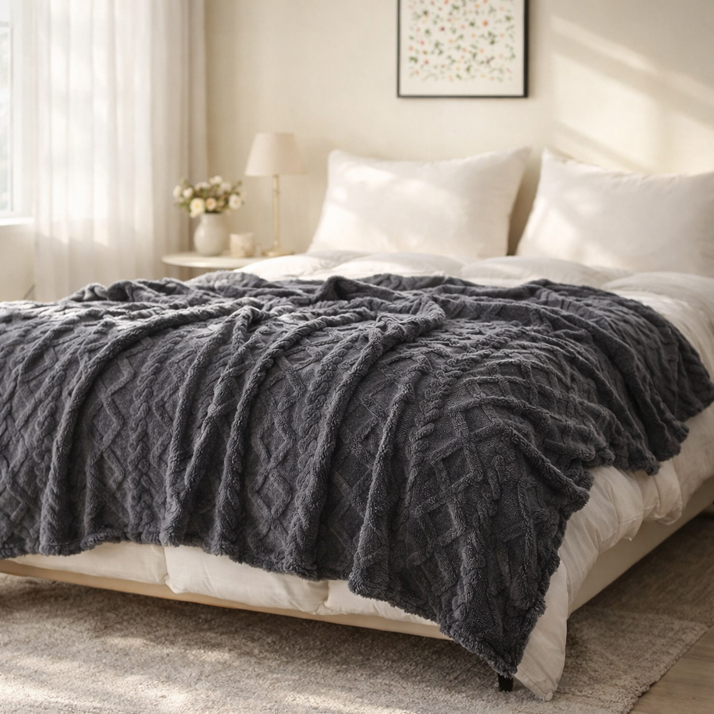 Oslo Ultra-Soft Plush Fleece Throw Blanket