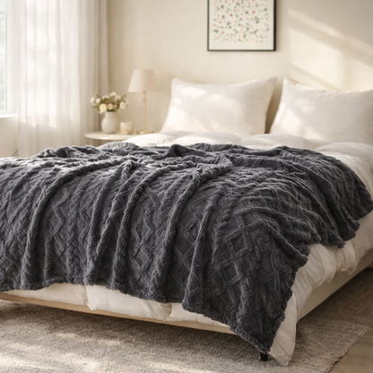 Oslo Ultra-Soft Plush Fleece Throw Blanket
