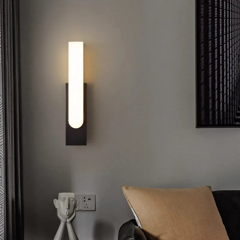 Pillar Marble Recessed Wall Lamp