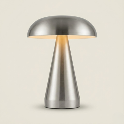 Portofino Cordless Gold Mushroom Table Lamp