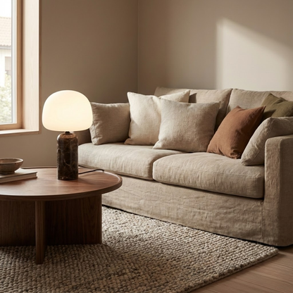 Provence All-Marble Dome Table Lamp