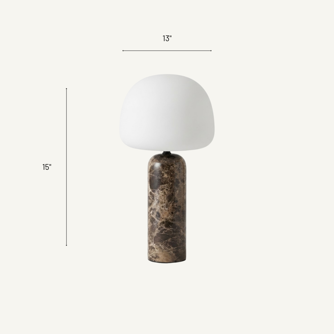 Provence All-Marble Dome Table Lamp