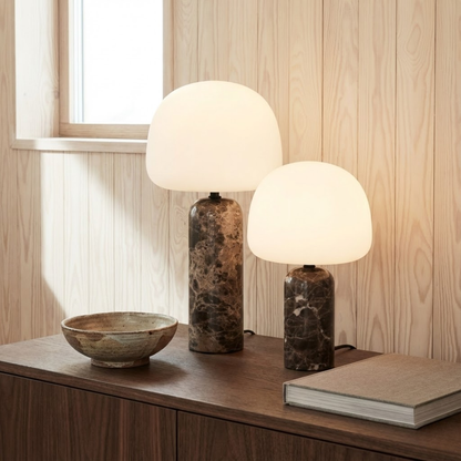 Provence All-Marble Dome Table Lamp