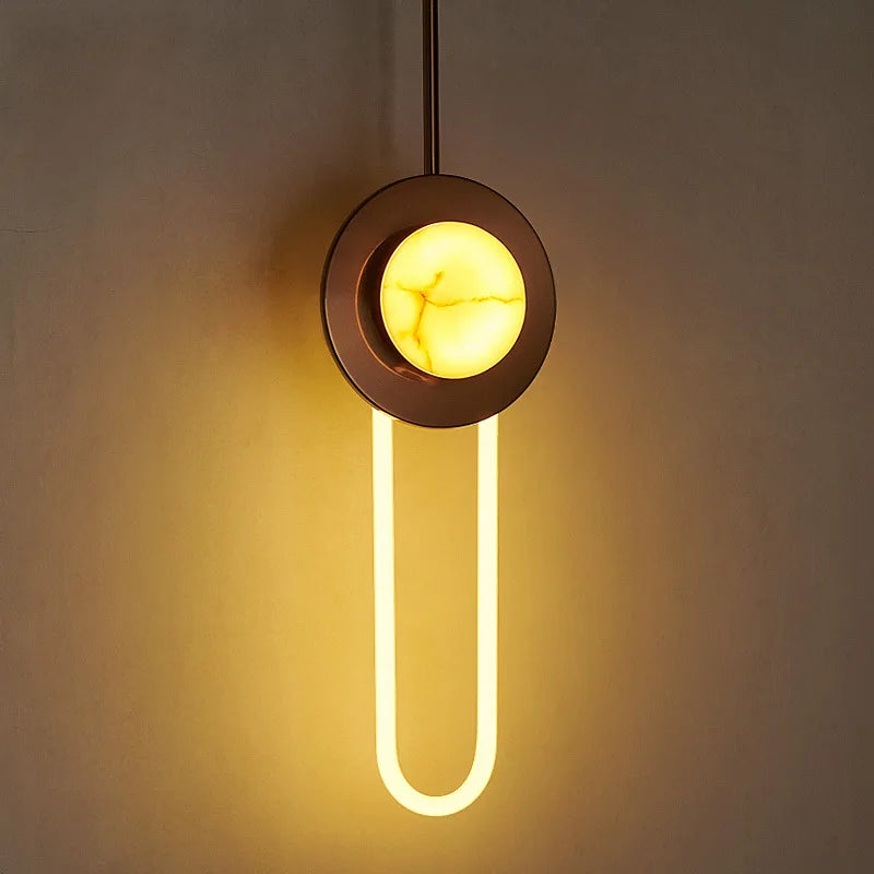 Recess Iron and Glass Wall Lamp