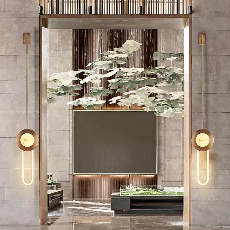 Recess Iron and Glass Wall Lamp