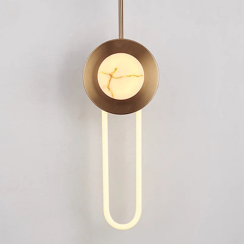 Recess Iron and Glass Wall Lamp
