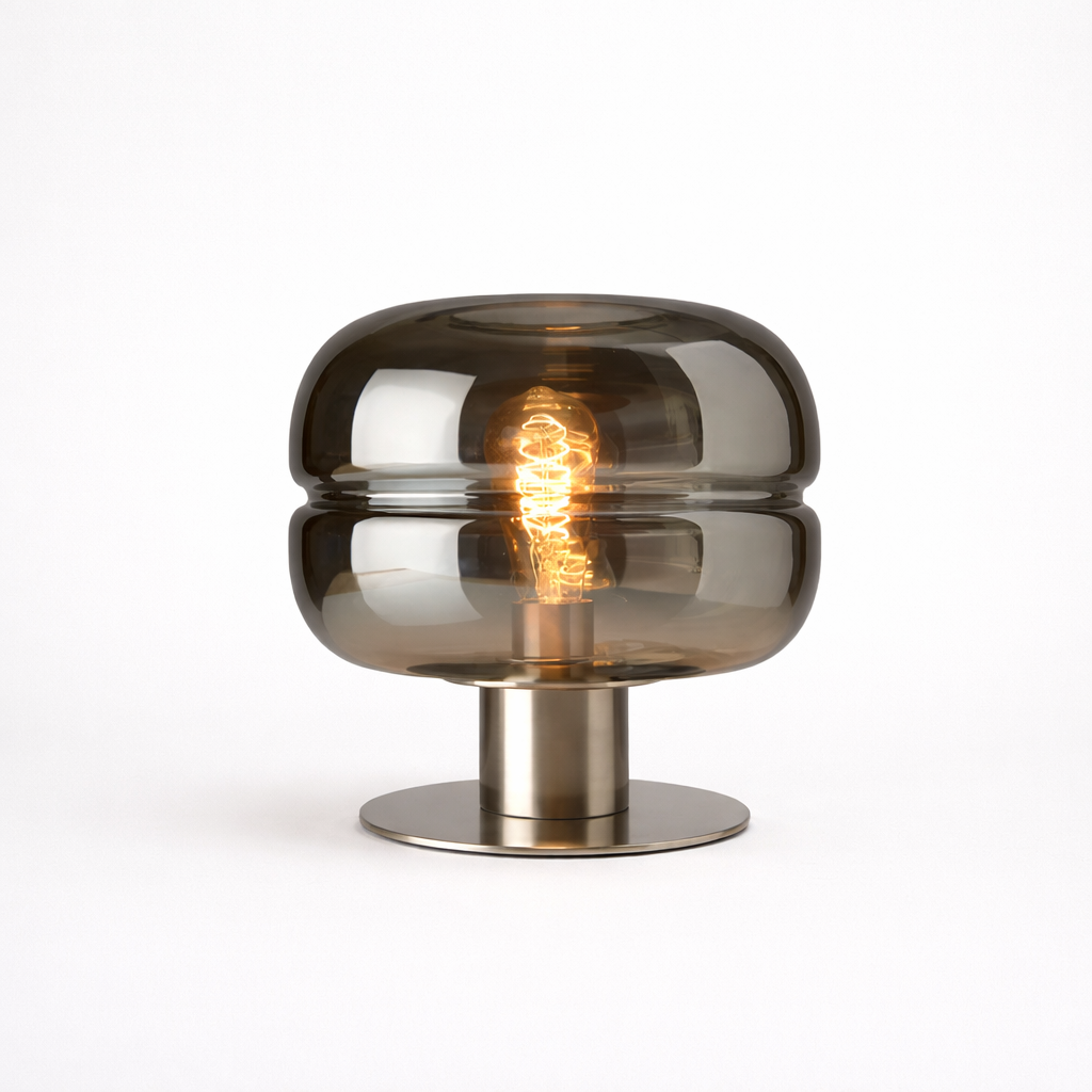 Reykjavik Nordic Glass Sculpture Bedside Lamp