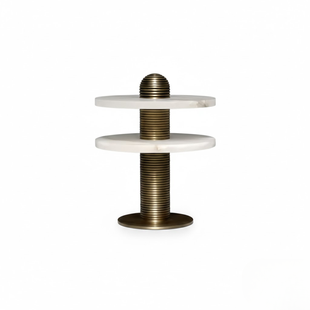 Ribe Brass & Marble Table Lamp