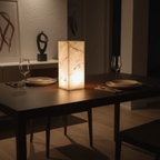 Siena Alabaster Ambient Pillar Lamp