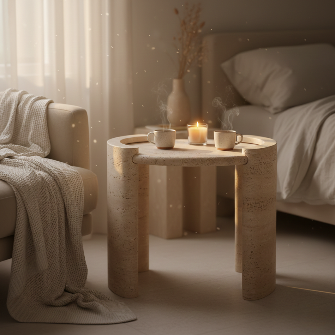 Siena Nordic Travertine Coffee Table