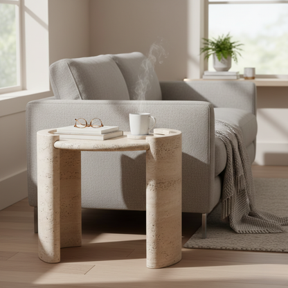 Siena Nordic Travertine Coffee Table