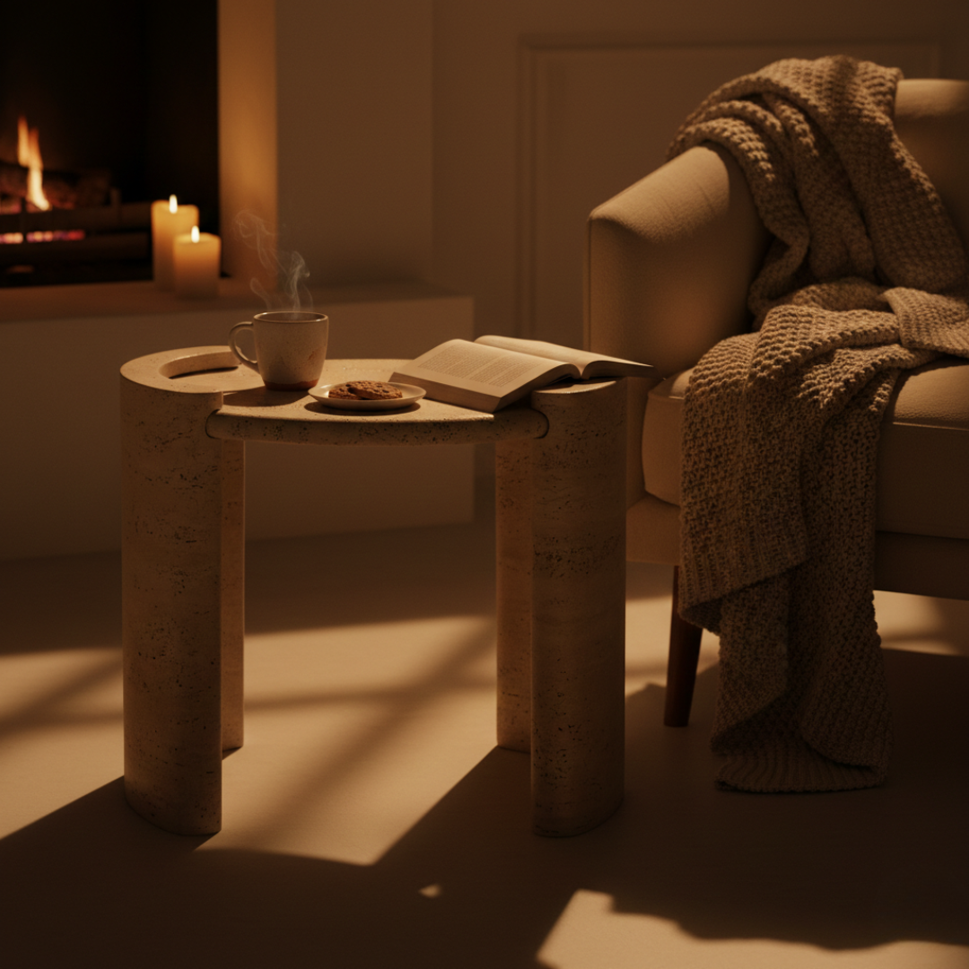 Siena Nordic Travertine Coffee Table