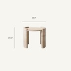 Siena Nordic Travertine Coffee Table