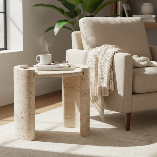 Siena Nordic Travertine Coffee Table