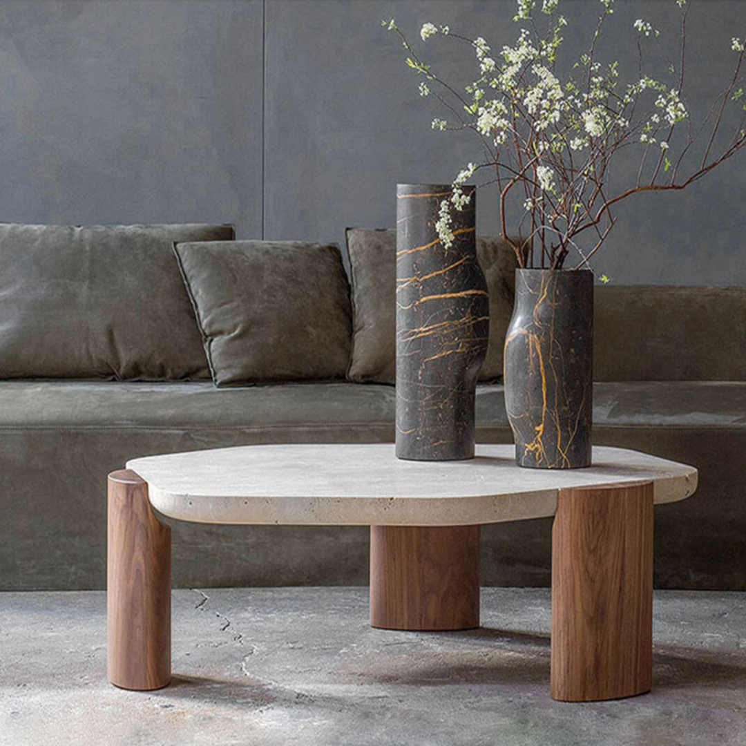Siena Wabi-Sabi Travertine Coffee Table