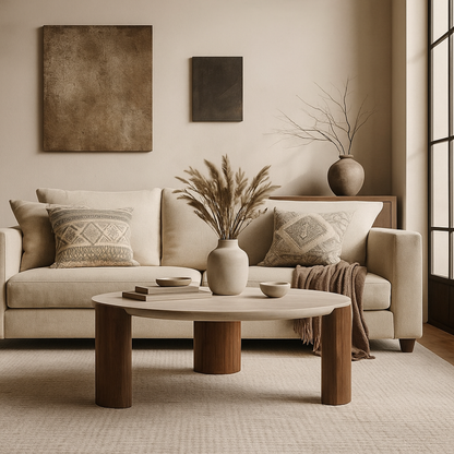 Siena Wabi-Sabi Travertine Coffee Table