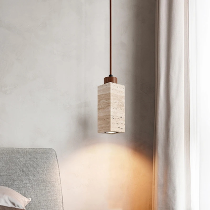 Siena Wabi-Sabi Travertine Pendant Light