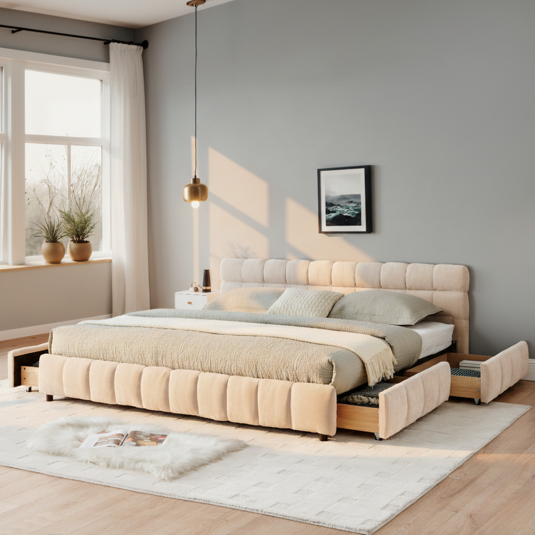 Sloane Minimalist Storage Bed