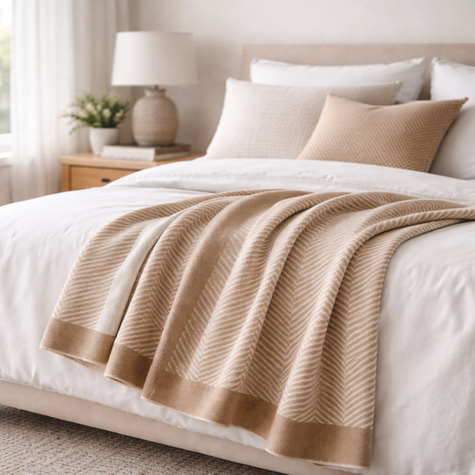 Stockholm Lightweight Knitted Throw Blanket for All Seasons