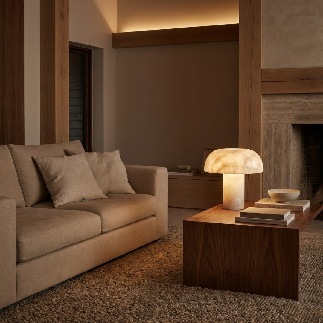 Suzhou Polished Dolomite Marble Table Lamp