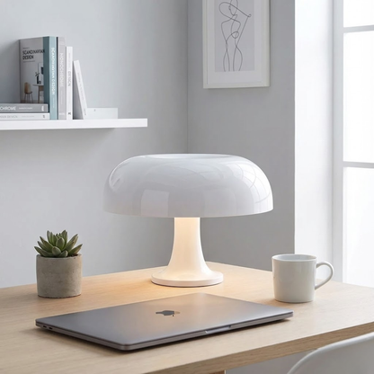 Tangerine Touch-Control Mushroom Table Lamp