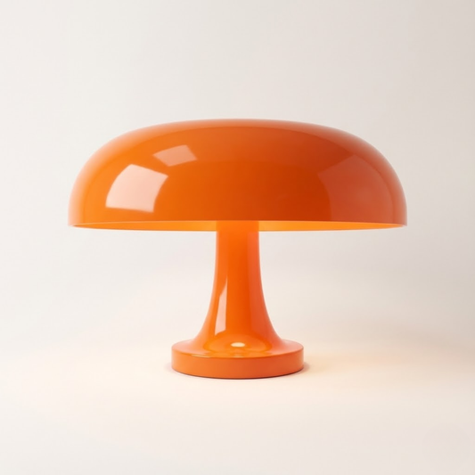Tangerine Touch-Control Mushroom Table Lamp