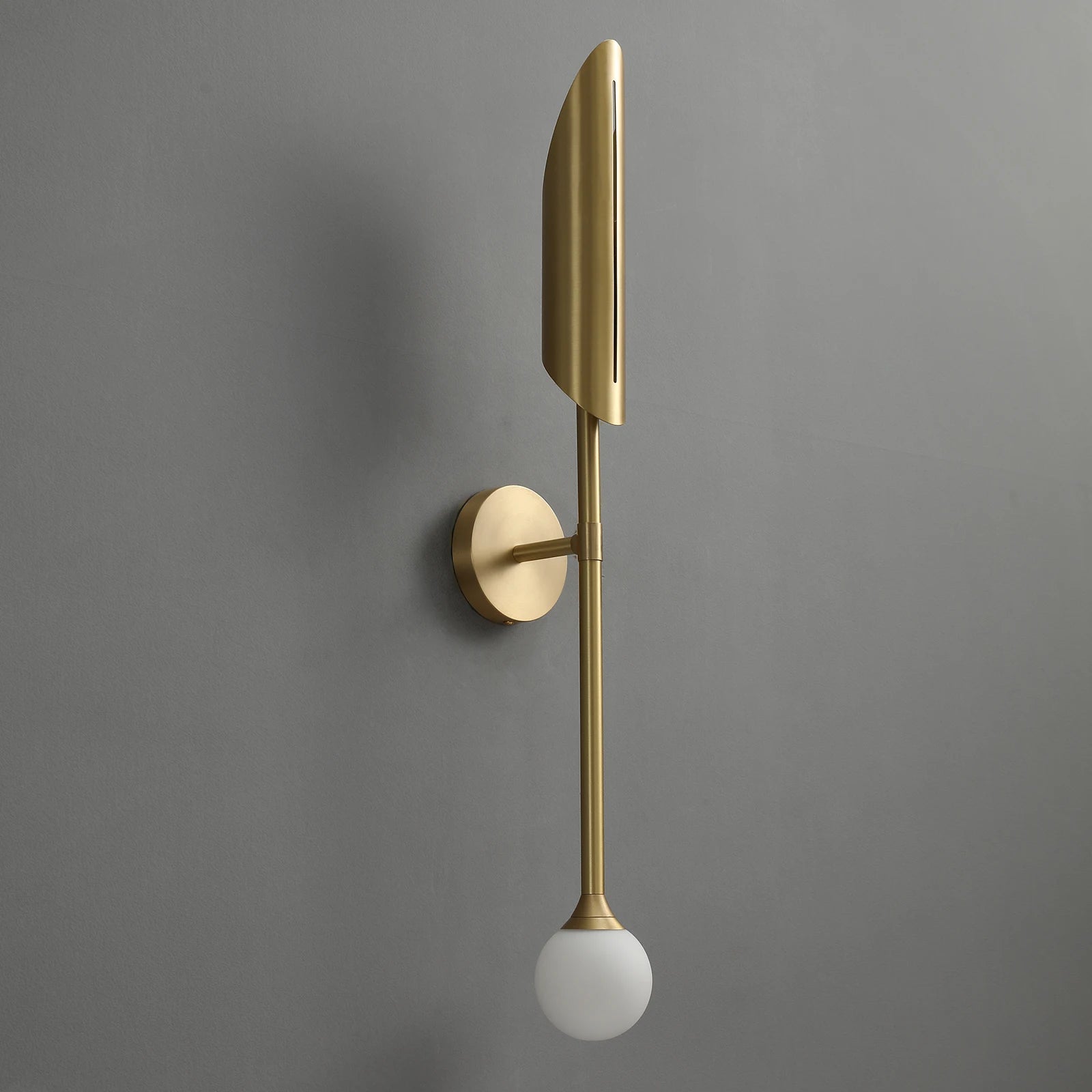 The Arc Solid Brass Wall Sconce