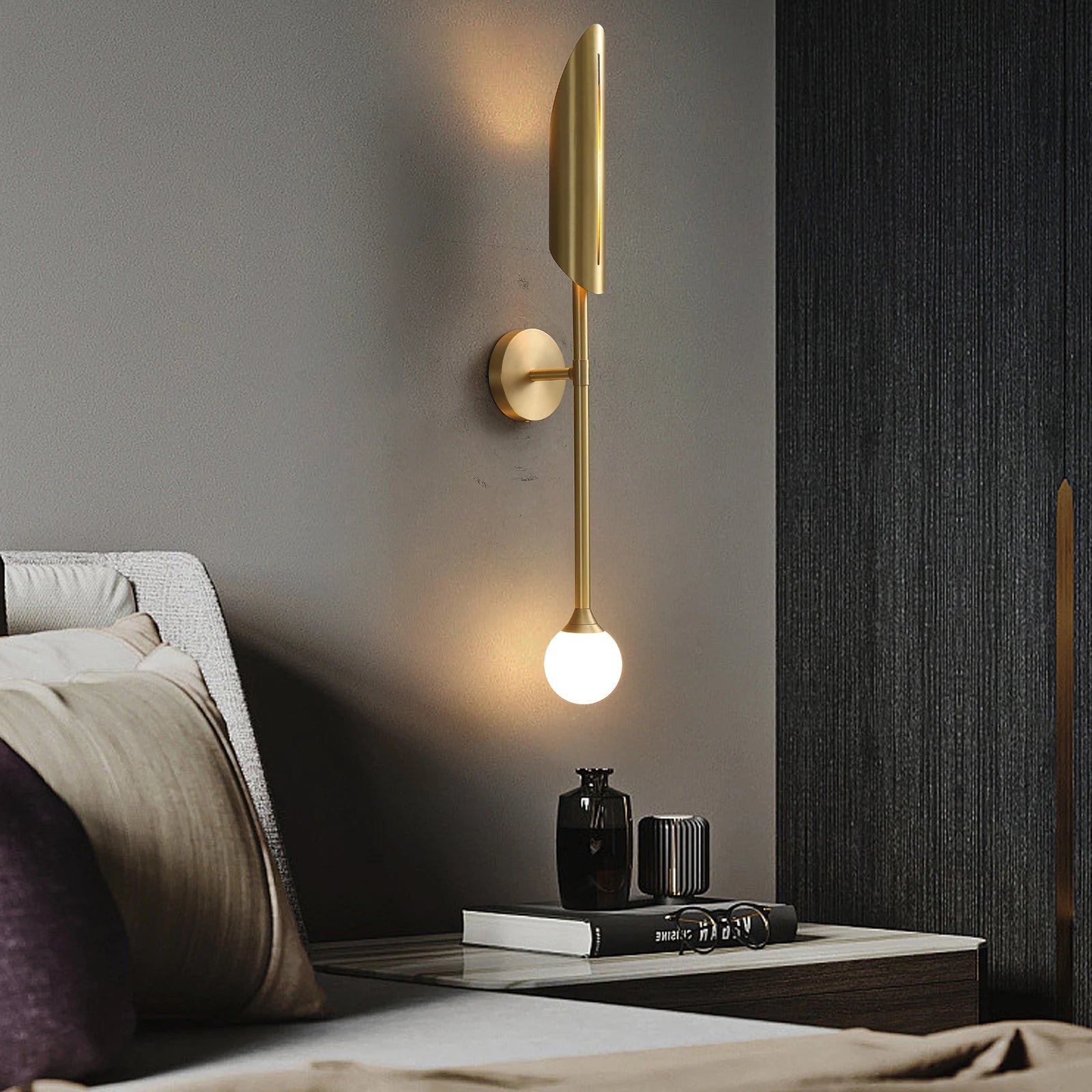The Arc Solid Brass Wall Sconce