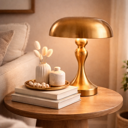 Tokyo Cordless Rechargeable Mushroom Lamp with Touch Dimming