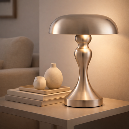 Tokyo Cordless Rechargeable Mushroom Lamp with Touch Dimming