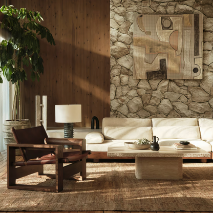 Nara Nordic Retro Solid Wood Sofa